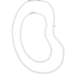 Mikimoto Akoya Cultured Pearl & Diamond Double Strand 18K Discount