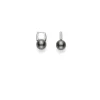 Mikimoto Black South Sea Cultured Pearl Earrings in 18K White Gold with Diamond Best