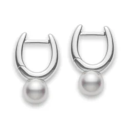 Mikimoto Classic Elegance Akoya Cultured Pearl Earrings 18K Outlet
