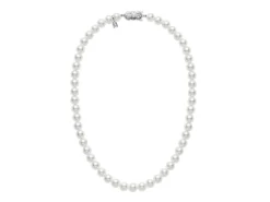 Mikimoto 18 Inch Akoya Cultured Pearl Necklace in 18K White Gold Clearance