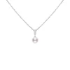Mikimoto Morning Dew Akoya Cultured Pearl and Diamond Pendant, 18K White Gold Outlet