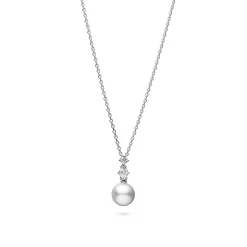 Mikimoto Morning Dew Akoya Cultured Pearl Drop Pendant Outlet