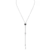 Mikimoto Pearls in Motion Mixed Pearl and Diamond Necklace, 18K White Gold New