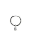 12MM Classic Hoop Earrings with Round Diamonds, 0.07 Total Weight, 14k Yellow Gold Outlet