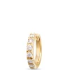 9MM Classic Round Diamond Single Hoop Earring, 14k Yellow Gold Best