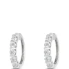 22MM Diamond Hoops, 14K White Gold Clearance