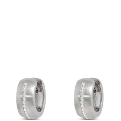 15.8MM Diamond Hoops, Sterling Silver Outlet