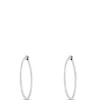 30MM Hinged Hoop Earrings, 14K White Gold Discount