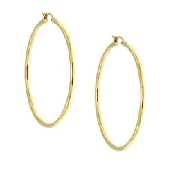 50MM Hoop Earrings 14K Hot