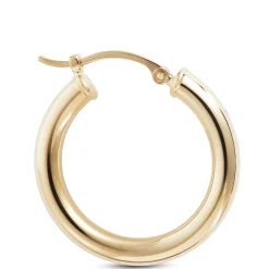 20MM Hoop Earrings, 14K Yellow Gold Clearance
