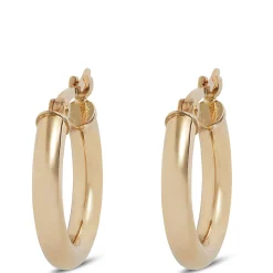 15MM Hoop Earrings, 14K Yellow Gold Discount