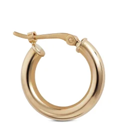 15MM Hoop Earrings, 14K Yellow Gold Discount