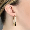 43MM Large Oval Hoop Earrings 14K Clearance