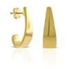20MM Medium "J" Hoop Earrings 14K Discount
