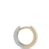 12MM Mixed Metal Hinge Hoop Earrings, 14k Mixed Gold Outlet