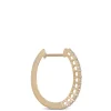 20MM Oval Diamond Hoop Earrings, 14K Yellow Gold Online