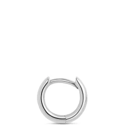 10MM Tiny Hoop Earrings, 14K White Gold Hot