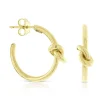 Toscano 20MM Love Knot Hoop Earrings 14K Online