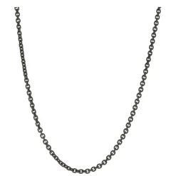 Monica Rich Kosann Black Steel "Charlie" Chain, Stainless Steel Discount
