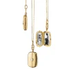 Monica Rich Kosann Slim "SKYE" Locket Necklace with Diamon, 18K Yellow Gold Online