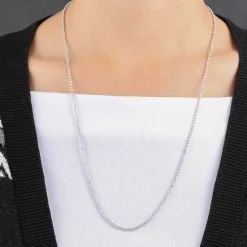 Moon Cut Bead Chain 14K, 24" Discount
