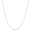 Mooncut Bead Necklace, 14K White Gold