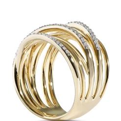 Multi-Band Diamond Ring, 14K Yellow Gold Best