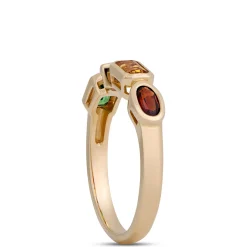 Multicolor Gemstone Ring, 14K Yellow Gold Outlet