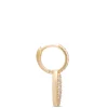 Oblong Pave Diamond Earrings, 14K Yellow Gold Clearance