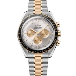 Omega Seamaster Moonwatch Professional Steel ‑ Moonshine™ Gold on Steel ‑ Moonshine™ Gold Strap Silver Dial Watch, 42mm Hot