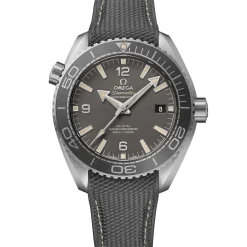 Omega Seamaster Planet Ocean 600M Steel on Rubber Strap Blue Dial Watch, 43.5mm Online