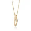 Open Asymmetrical Heart Necklace 14K Sale