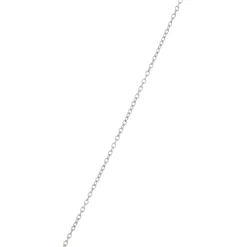 Open Circle Pendant with Emerald Cut and Round Diamonds, 2 Total Carat Weight, 14K White Gold New