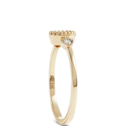 Oval Aquamarine and Diamond Ring, 14K Yellow Gold Best
