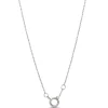 Oval Aquamarine Pendant Necklace, 14K White Gold Clearance