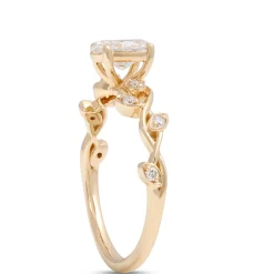 Oval Diamond Engagement Ring, ¾ Carat, 14K Yellow Gold Clearance