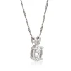 Oval Diamond Pendant, ⅓ Carat Total Weight, 14K White Gold New