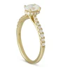 Oval Diamond Ring in 14K Yellow Gold Sale