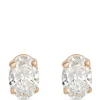 Oval Diamond Studs, ⅔ Carat Total Weight, in 14K Yellow Gold Clearance