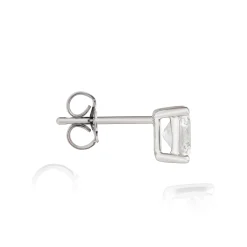 Oval Diamond Studs, 3/4 Carat Total Weight, 14K, White Gold Outlet