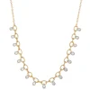 Oval Link Diamond Necklace, 14k Gold Hot