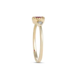 Oval Ruby Ring, 14K Yellow Gold Online