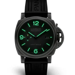 Panerai Luminor Marina Navy Seals Watch Anthracite Dial Black Rubber Strap, 44mm Hot