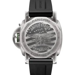 Panerai Luminor Marina Navy Seals Watch Anthracite Dial Black Rubber Strap, 44mm Hot