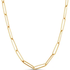 Paperclip Chain Necklace 14K, 18" Discount