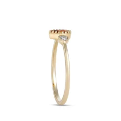 Pear Shaped Citrine Ring, 14K Yellow Gold Hot