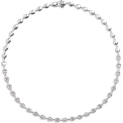 Pear Shaped Diamond Necklace, 2 ½ Total Carat Weight, 14K White Gold Best
