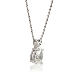 Pear Shaped Diamond Pendant, ½ Carat Total Weight, 14K White Gold Clearance