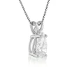 Pear Shaped Diamond Pendant, ¾ Carat Total Weight, 14K White Gold Discount