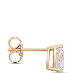 Pear Shaped Diamond Studs, 1 Carat Total Weight, 14K Yellow Gold Discount